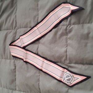 Henri Bendel Monogram Skinny  Twilly- 100% Silk 34" x 4"